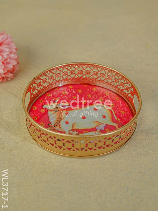 Pichwai Printed Tray - 8 inch - WL3717