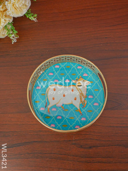 Pichwai Printed Tray - Set of 2 - WL3421