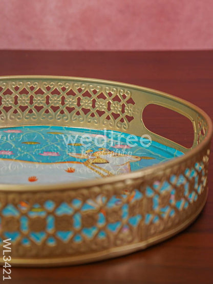 Pichwai Printed Tray - Set of 2 - WL3421