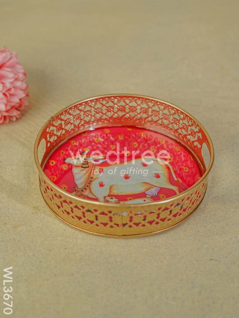 Pichwai Printed Tray - Set of 2 - WL3670