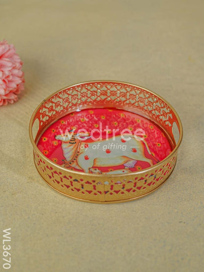 Pichwai Printed Tray - Set of 2 - WL3670