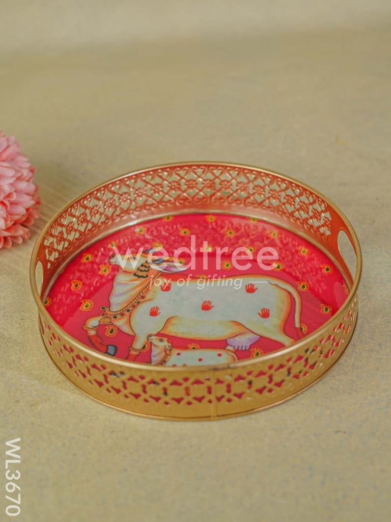 Pichwai Printed Tray - Set of 2 - WL3670