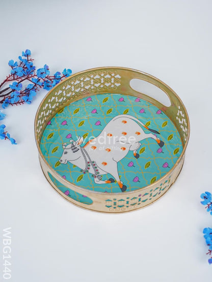 Pichwai Printed Tray - WBG1440