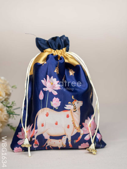 Pichwai String Bag - 11 x 8 inch - WBG1634