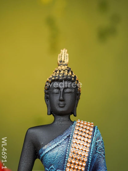 Polyresin Buddha Idol - 8 inch - WL4691-1