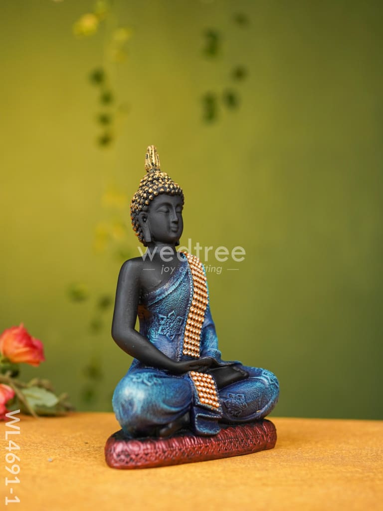 Polyresin Buddha Idol - 8 inch - WL4691-1
