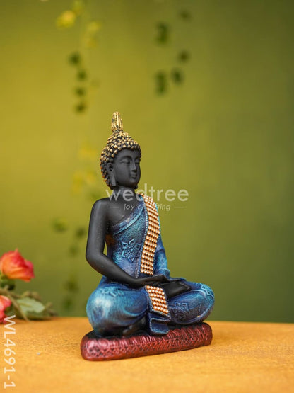 Polyresin Buddha Idol - 8 inch - WL4691-1