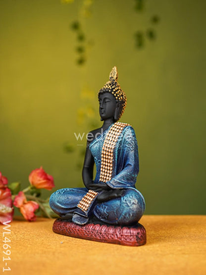 Polyresin Buddha Idol - 8 inch - WL4691-1