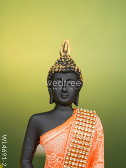 Polyresin Buddha Idol - 8 inch - WL4691-2