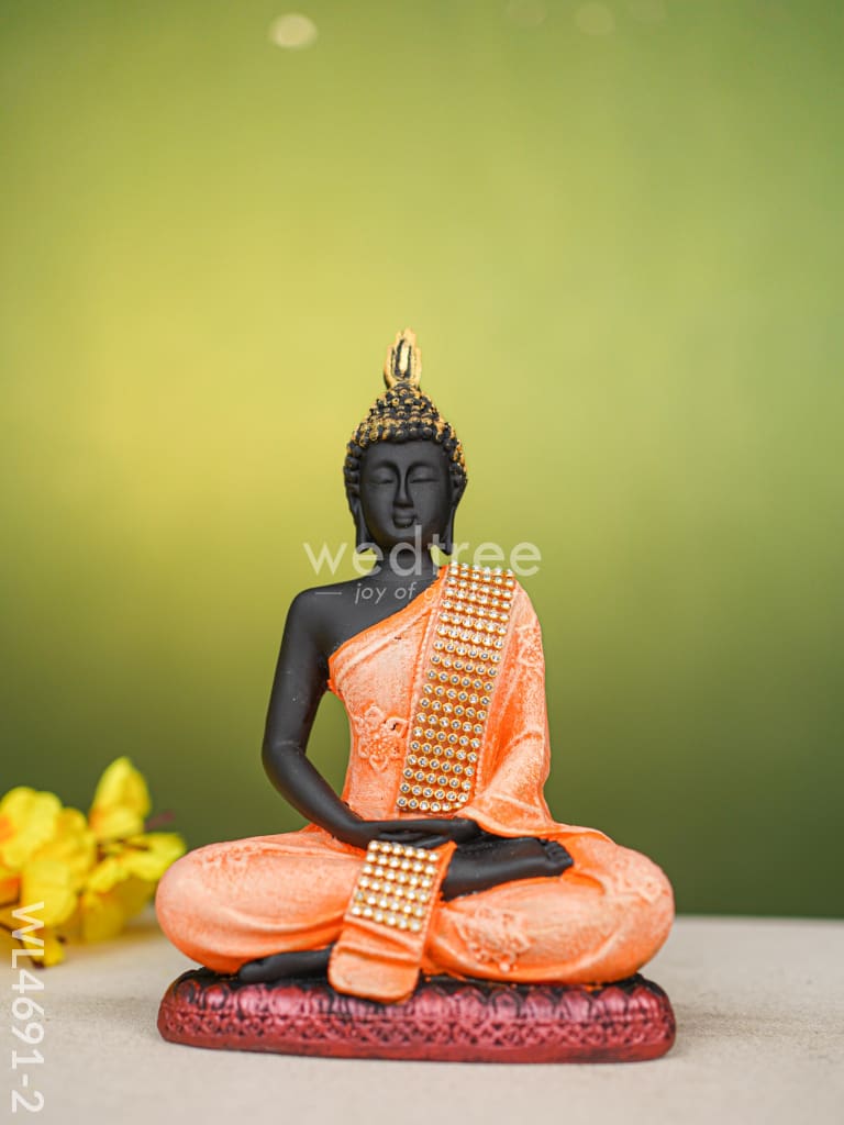 Polyresin Buddha Idol - 8 inch - WL4691-2