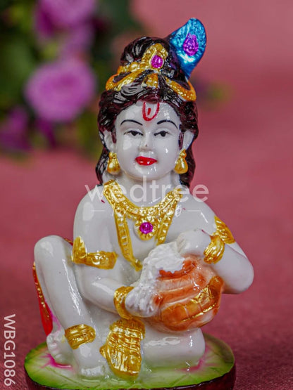 Polyresin Butter Krishna Idol - WBG1086