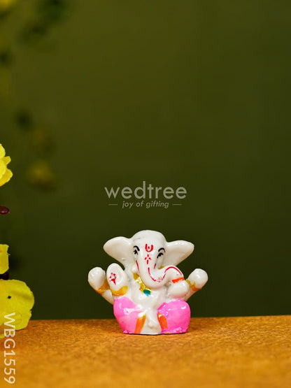 Polyresin Ganesha Idol - 2 inch - WBG1559