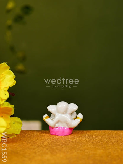 Polyresin Ganesha Idol - 2 inch - WBG1559