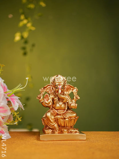 Polyresin Ganesha Idol - 7 inch - WL4716