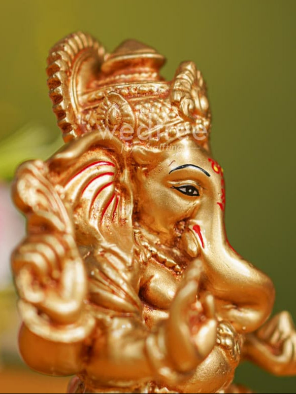 Polyresin Ganesha Idol - 7 inch - WL4716
