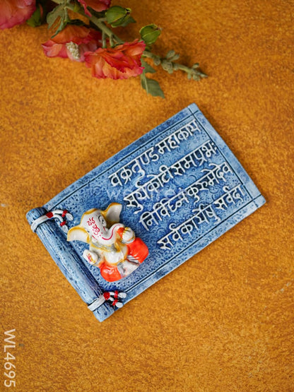 Polyresin Ganesha Wall Hanging Frame - WL4695