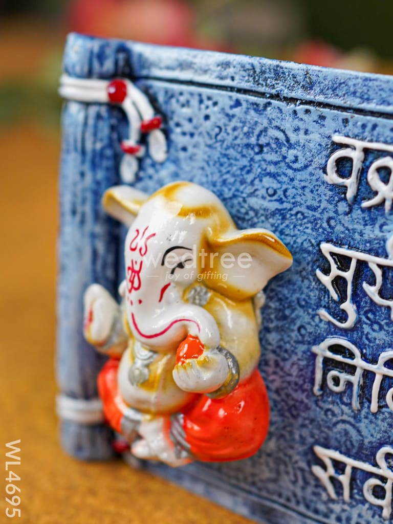 Polyresin Ganesha Wall Hanging Frame - WL4695