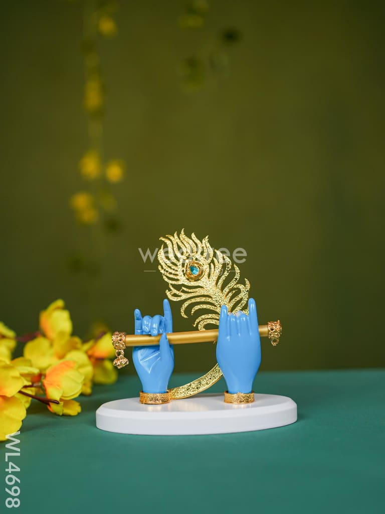 Polyresin Krishna Hand with Flute - WL4698