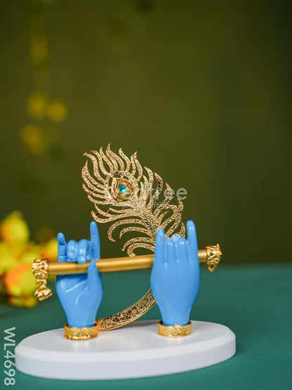 Polyresin Krishna Hand with Flute - WL4698