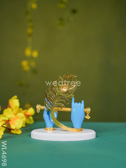 Polyresin Krishna Hand with Flute - WL4698