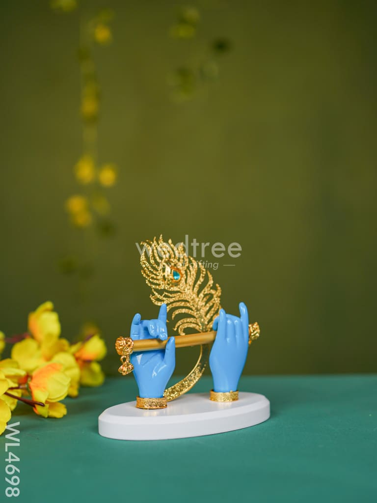 Polyresin Krishna Hand with Flute - WL4698