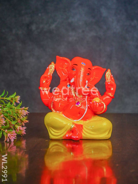 Polyresin Laddu Ganesha Idol - WL2991
