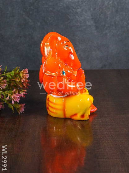 Polyresin Laddu Ganesha Idol - WL2991