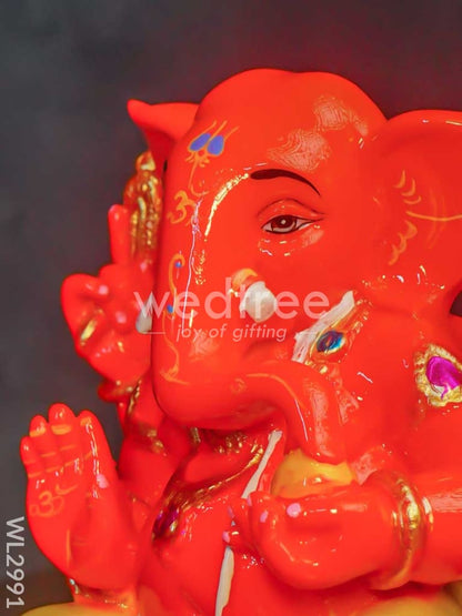Polyresin Laddu Ganesha Idol - WL2991