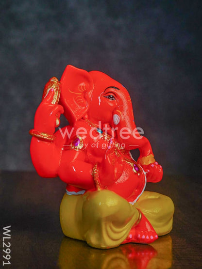 Polyresin Laddu Ganesha Idol - WL2991