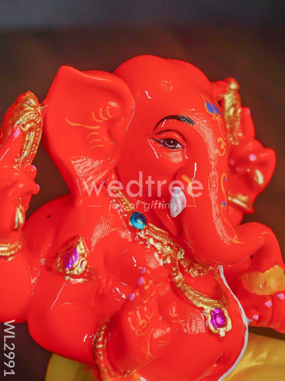 Polyresin Laddu Ganesha Idol - WL2991