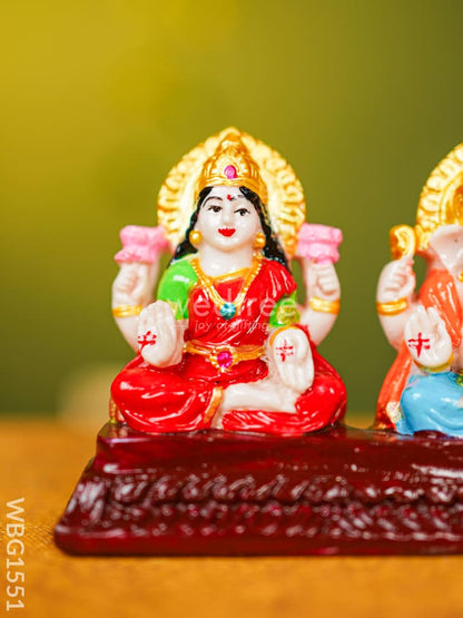 Polyresin Lakshmi-Ganesha-Saraswathi Idol - 3 inch - WBG1551
