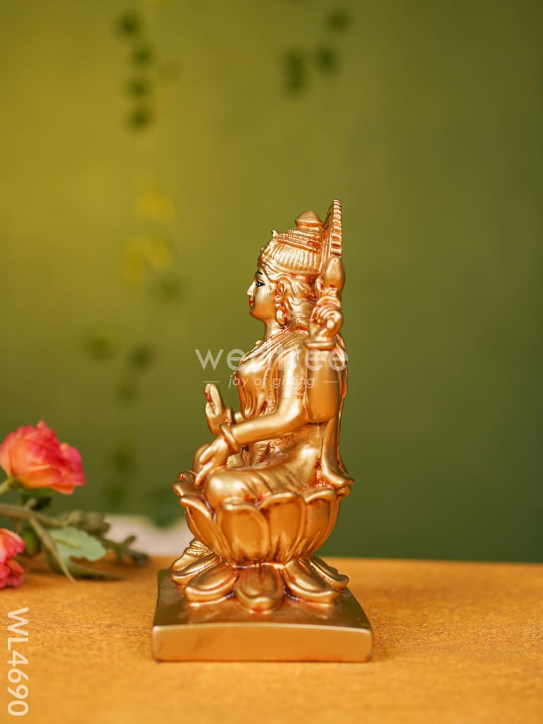Polyresin Lakshmi Idol - 7 inch - WL4690