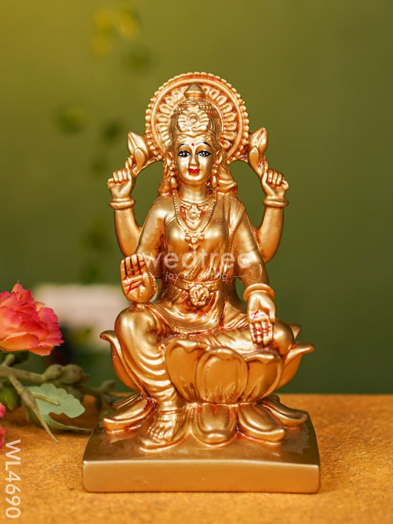 Polyresin Lakshmi Idol - 7 inch - WL4690