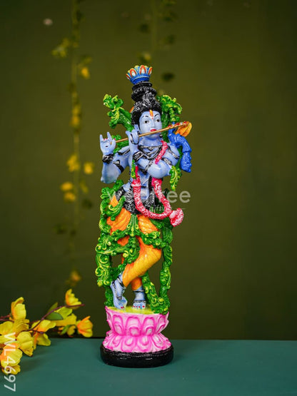 Polyresin Radha Krishna Idol - 14 inch - WL4697