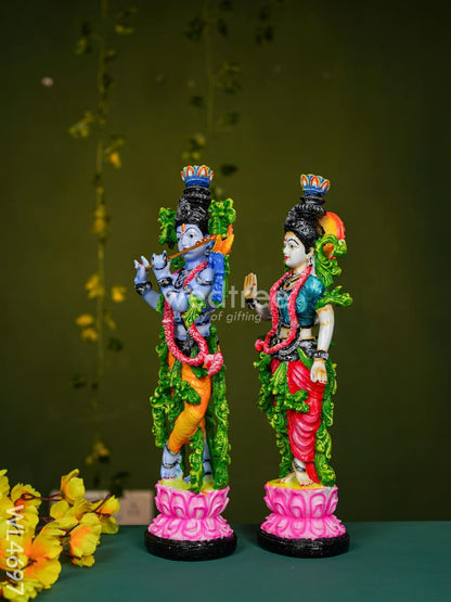 Polyresin Radha Krishna Idol - 14 inch - WL4697