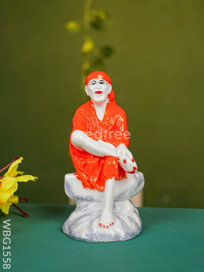 Polyresin Sai Baba Idol - 4 inch - WBG1558