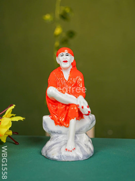 Polyresin Sai Baba Idol - 4 inch - WBG1558