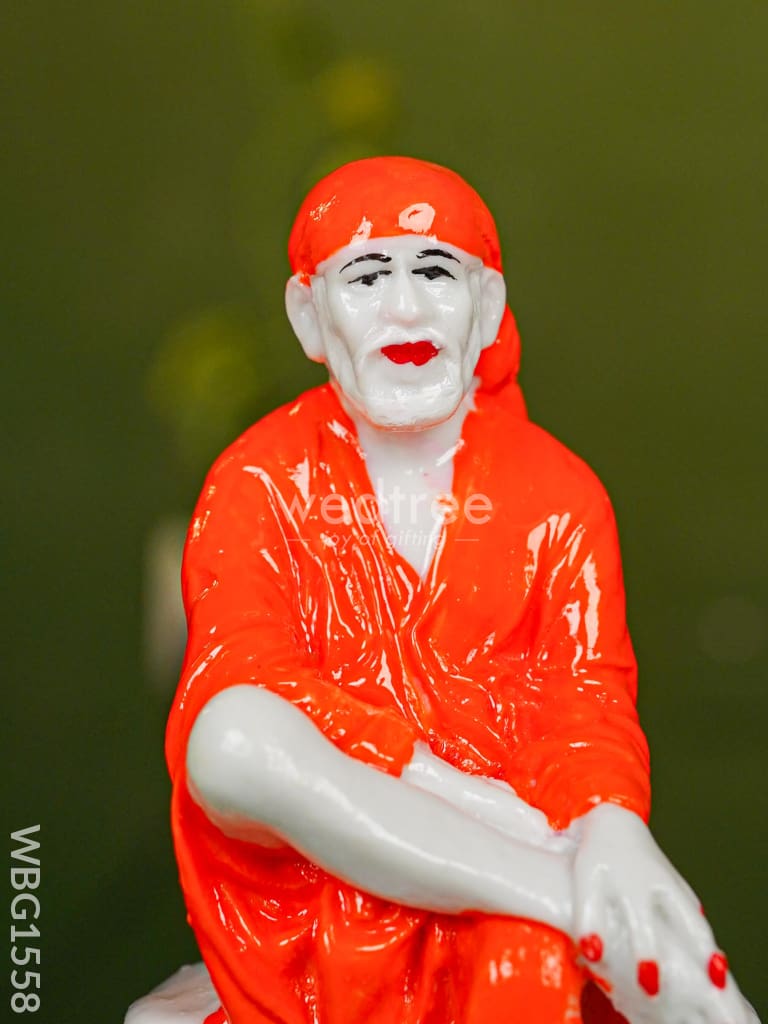 Polyresin Sai Baba Idol - 4 inch - WBG1558