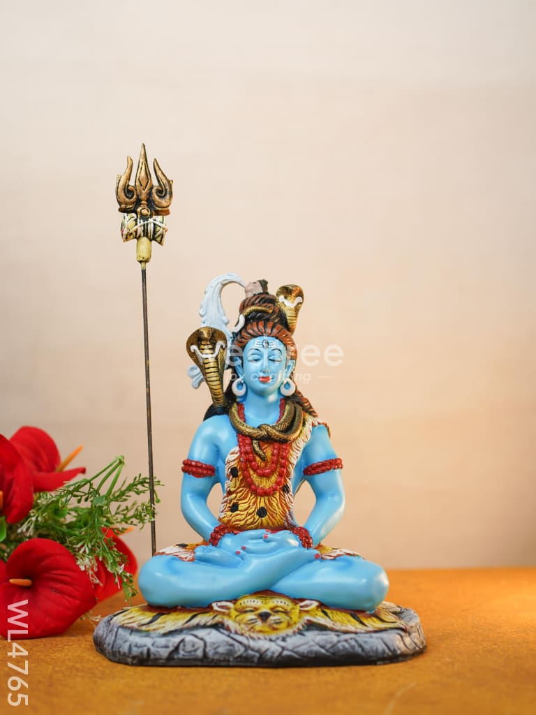 Polyresin Shivan Idol - 10 inch - WL4765