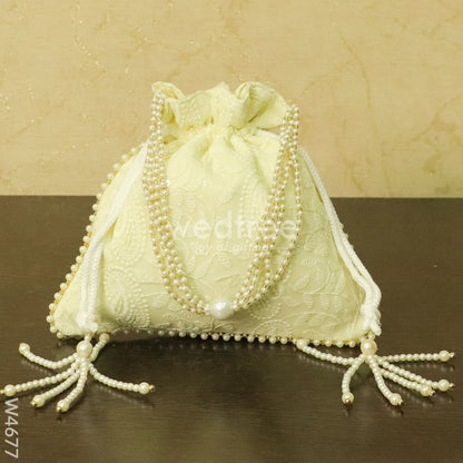 Potli bag with all over embroidery - W4677