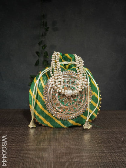 Potli Bag with Bandani Design - WBG0444