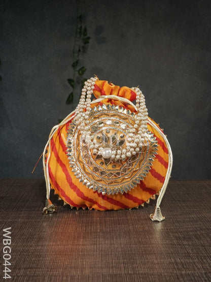 Potli Bag with Bandani Design - WBG0444