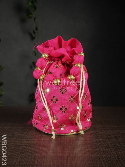 Potli Bag with Chamki Work - WBG0423