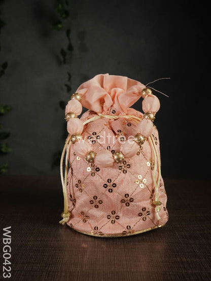 Potli Bag with Chamki Work - WBG0423