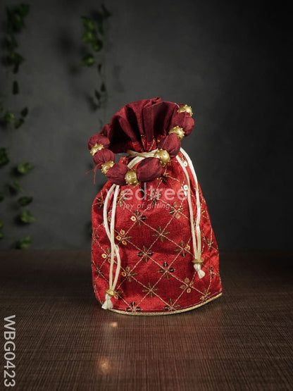 Potli Bag with Chamki Work - WBG0423