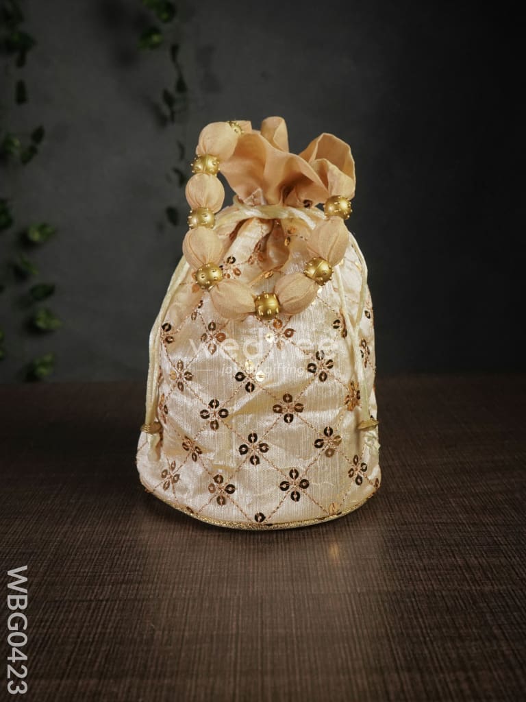 Potli Bag with Chamki Work - WBG0423