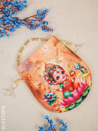 Potli Bag with Lakshmi Design - WBG1478