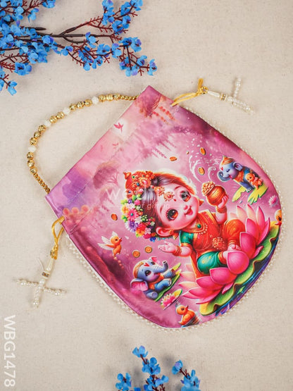 Potli Bag with Lakshmi Design - WBG1478