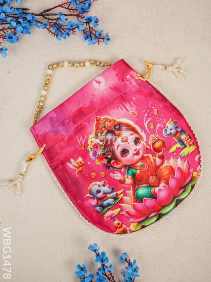 Potli Bag with Lakshmi Design - WBG1478