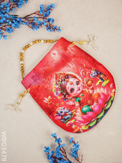 Potli Bag with Lakshmi Design - WBG1478
